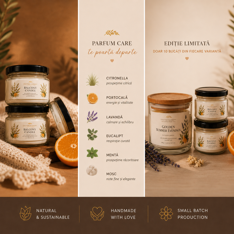 Lumânări parfumate de vară – Colecție limitată