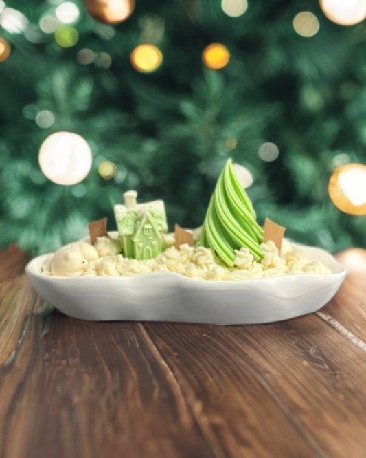 Lumanare Parfumata „Holiday Cottage” în Vas Ceramic Lung